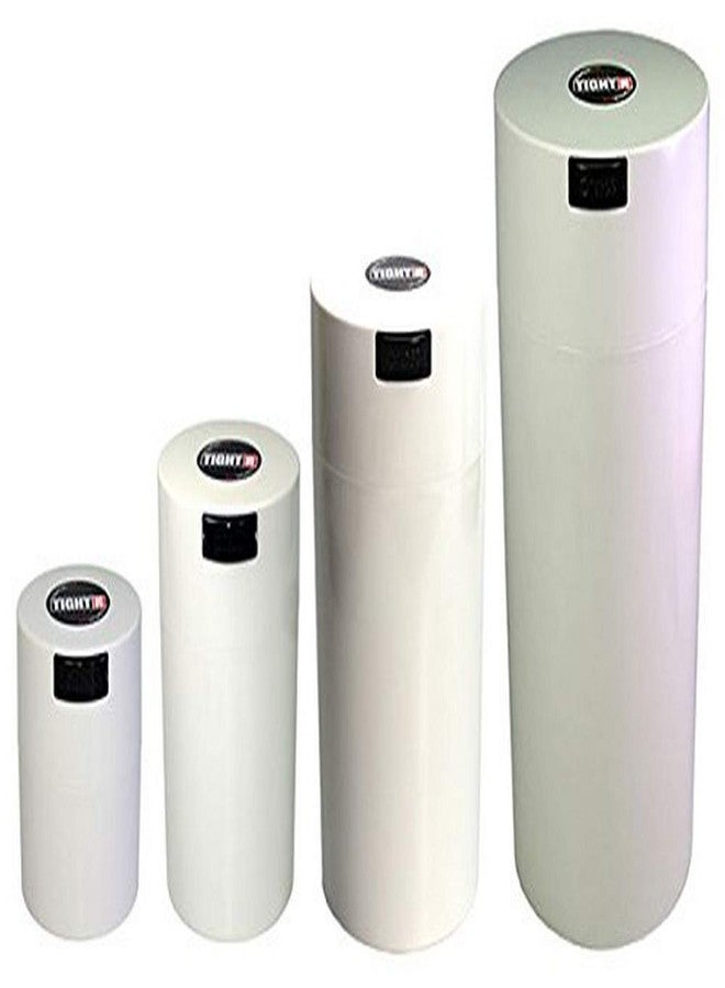 TIGHTPAC Tightvac Set of 4 - Patented Airtight Storage Container | Multi-use Vacuum Container Keeps Your Herbs and Dry Goods Fresh and Flavorful. White - Image 1